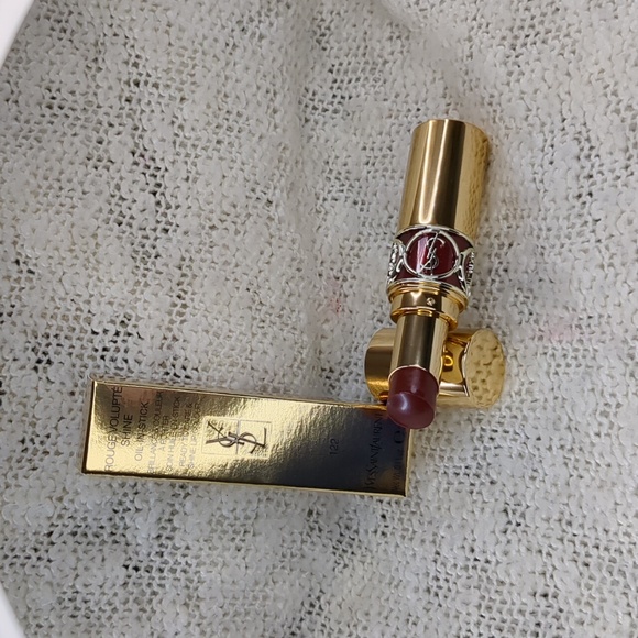 Yves Saint Laurent Other - Yves Saint Laurent Volupté Shine Lipstick, Burnt Zellige (122), 3.2g/0.11oz
